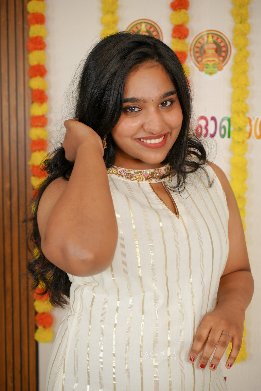 Onam sleeveless aline Dress
