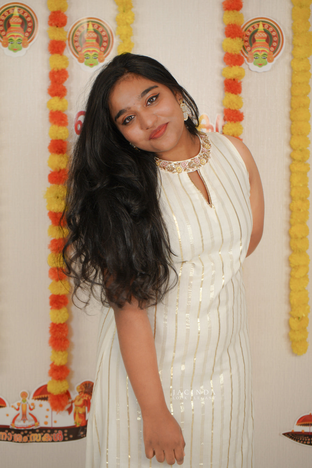 Onam sleeveless aline Dress