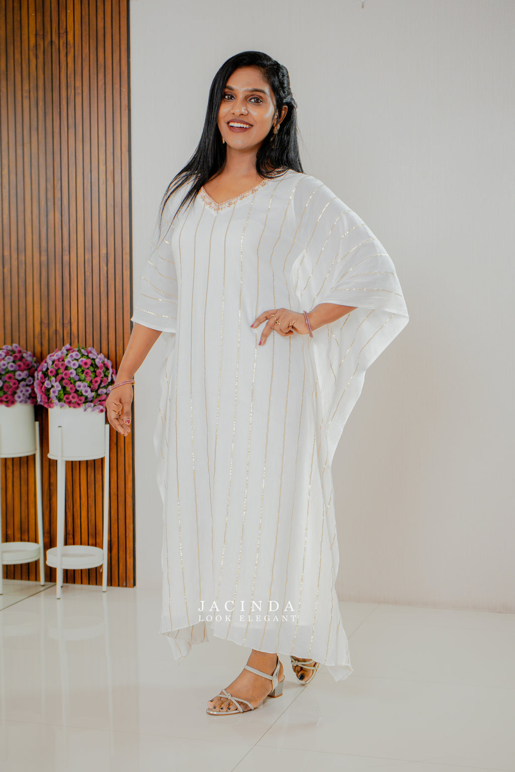 Onam Traditional Wear Kaftan Dress for woman