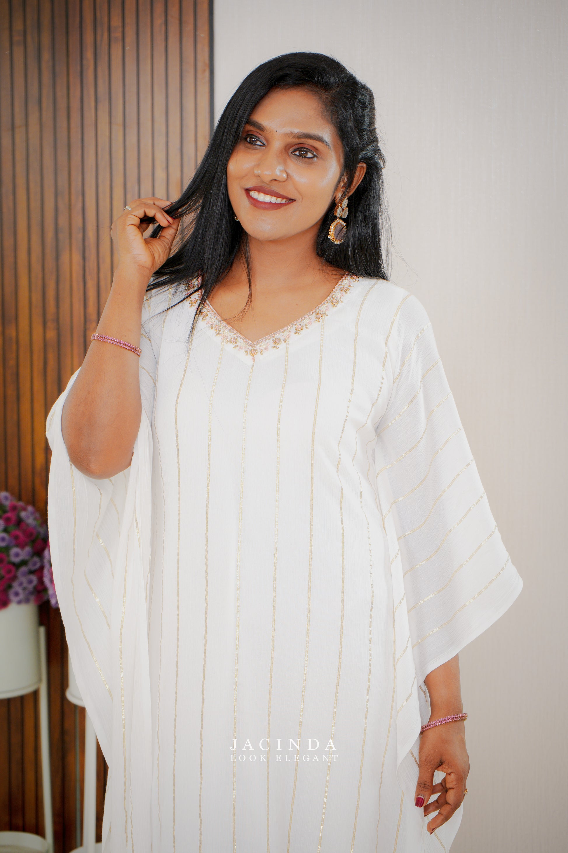 Onam Traditional Wear Kaftan Dress for woman