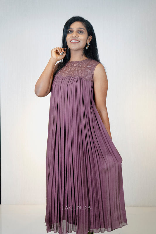 Buy Jacinda Georgette Dress Mauve