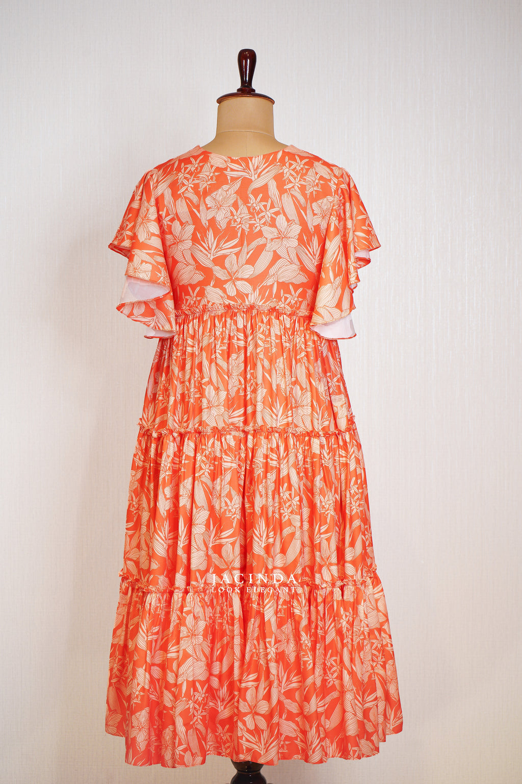 Stylish Printed Rayon Tier Dress