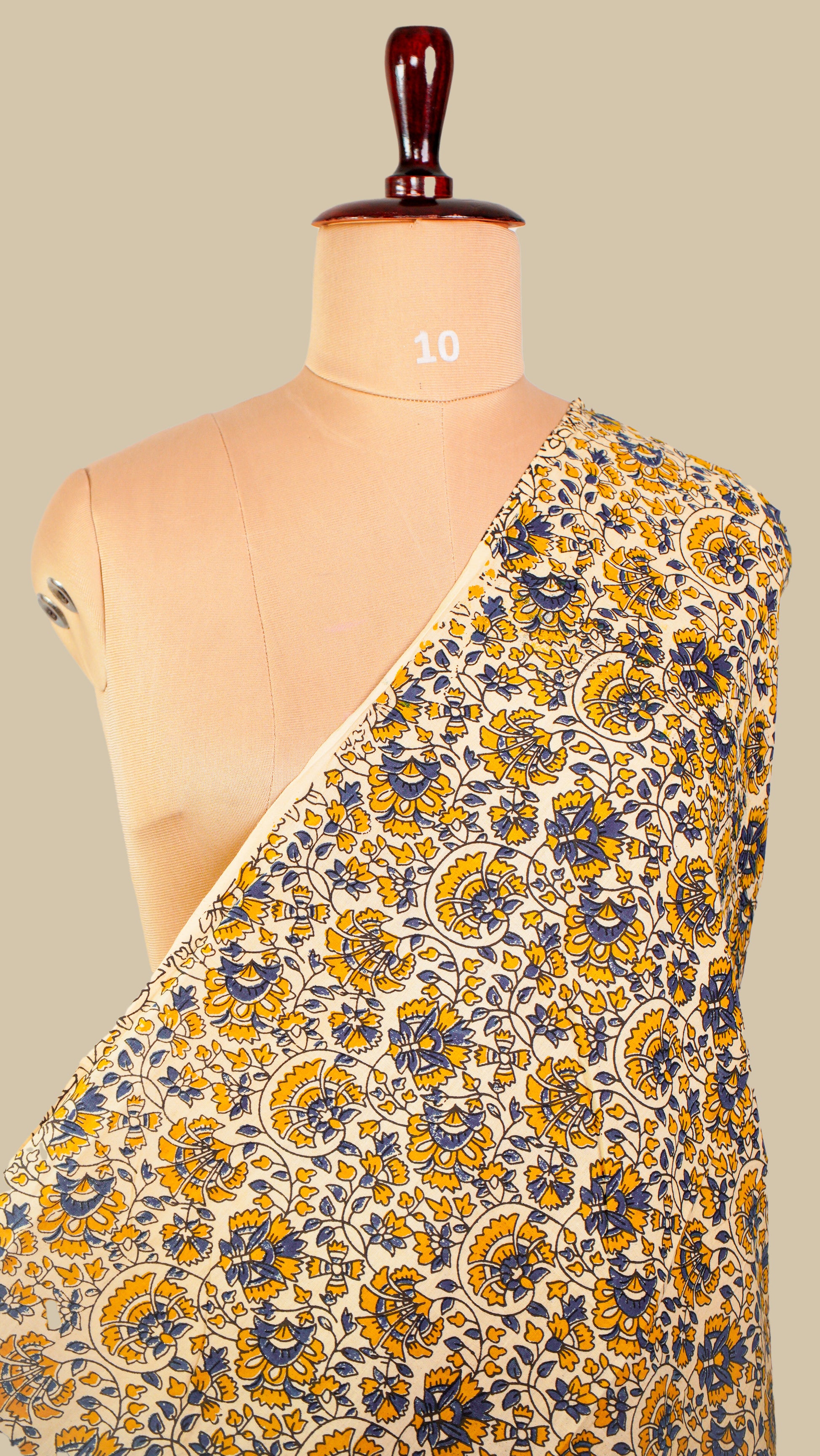Off White Traditional kalamkari print fabrics