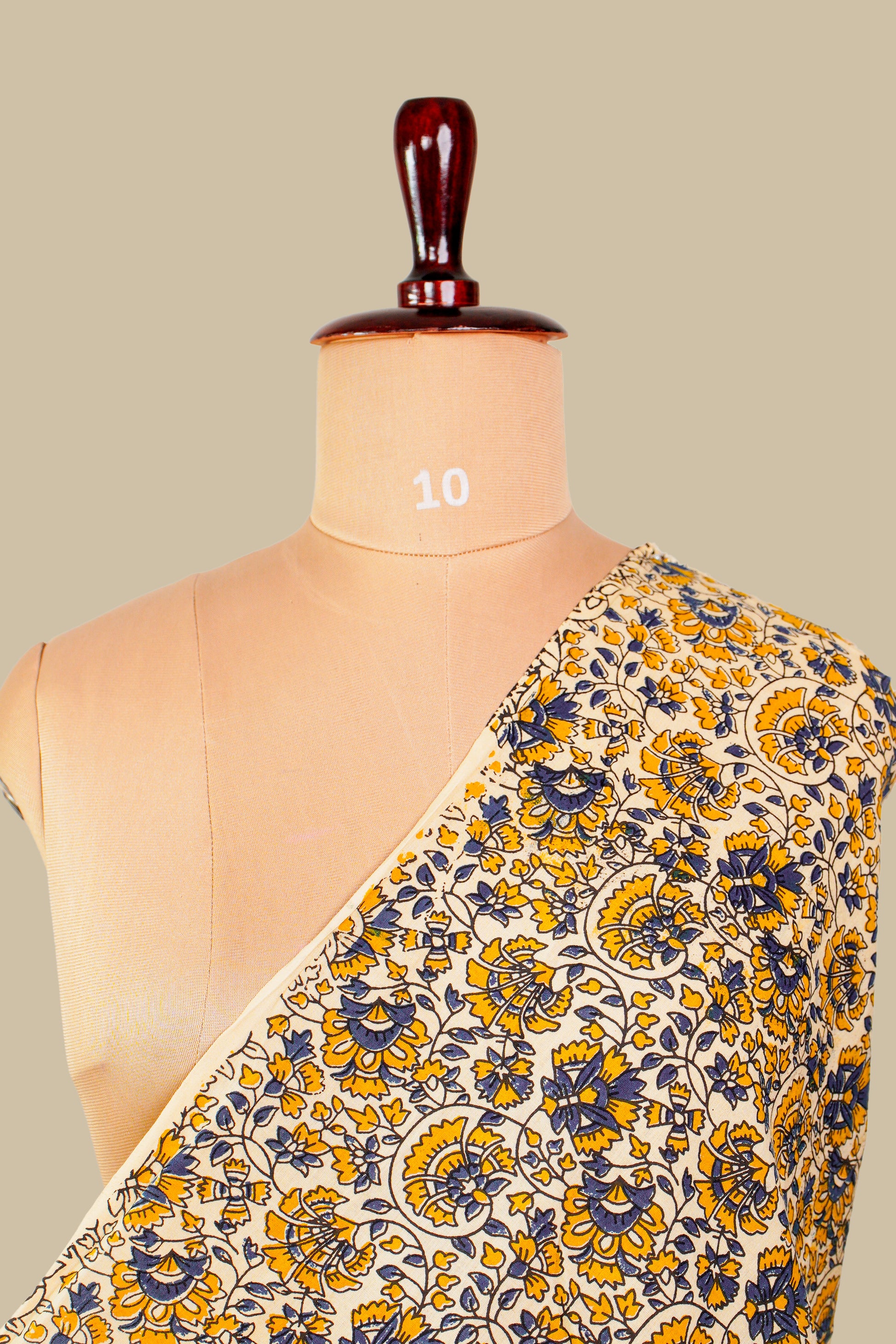 Off White Traditional kalamkari print fabrics